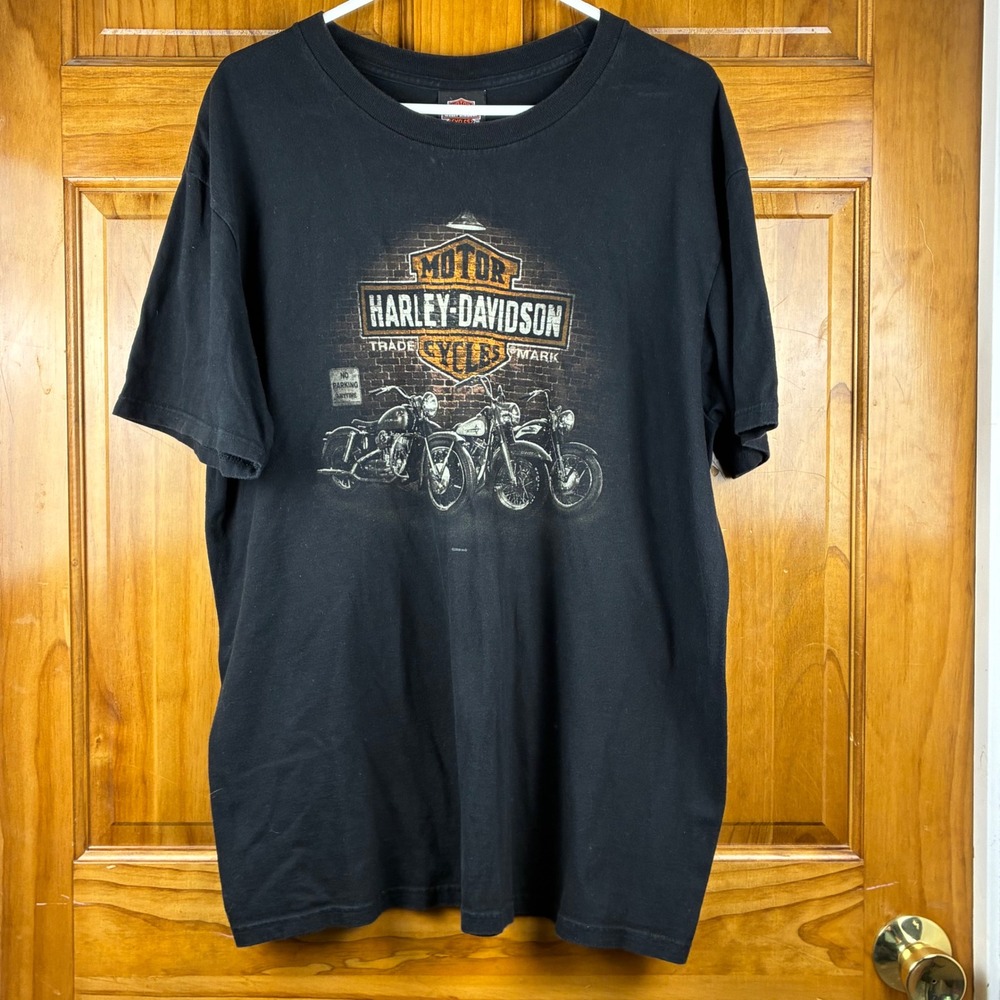 Harley Davidson Mens XL Black T-Shirt Mid America Columbia MO 2009 T-Shirt Biker